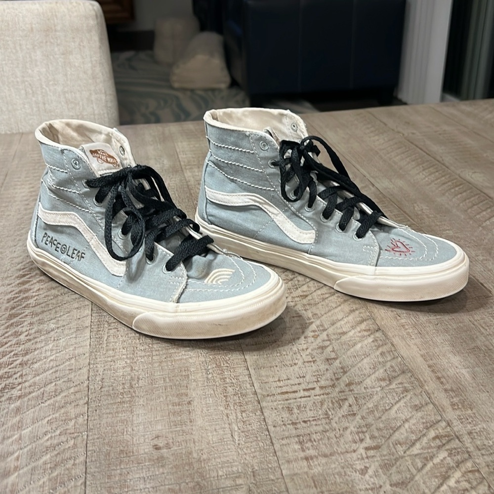 Vans Sk8-Hi Tapered Eco Theory Blue Shoes women’s gently used 9.5